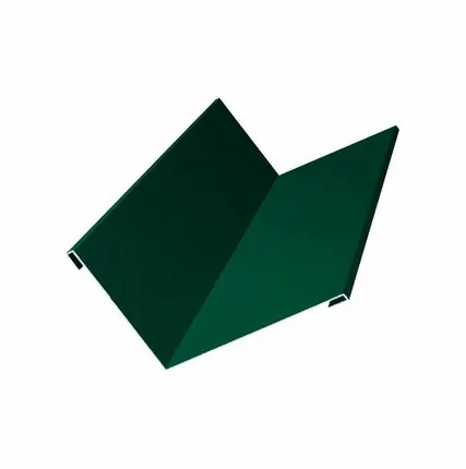 Фото №0 Ендовая планка верхняя 145 х 145 мм 2,5 м зеленый мох