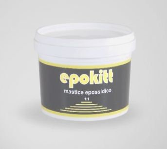 фото Эпоксидная мастика двухкомпонентная А+В (whiteglass) Tixo Epokitt Epoxy Mastic прозрачно-молочный 2,25кг