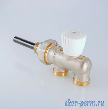 Фото №4 Узел инжекторный для подключения радиатора 1/2х100%х3/4 евроконус, вертикальная регулировка