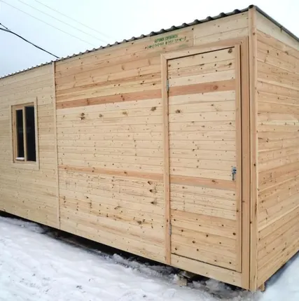 Фото №0 Бытовка деревянная 6000х2300х2500