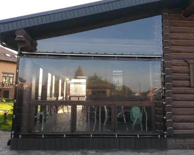 фото Мягкие окна для террасы (ПВХ пленка 700)