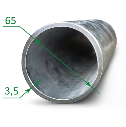Фото №0 Труба оцинкованная ВГП Ду 65x3.5