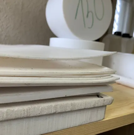 Фото №0 Пластина Ф4 5х500х500мм, лист фторопластовый