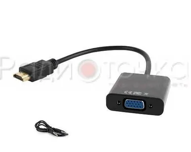 фото Конвертер HDMI-VGA со звуком