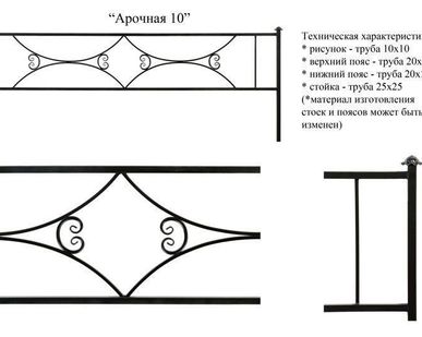 фото Ограда Арочная 10
