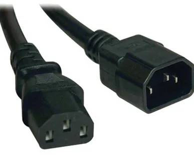 фото Кабель электропит. PDU 3х1.5 2м с разъемами С13-C14 ITK PC-C13C14-2M