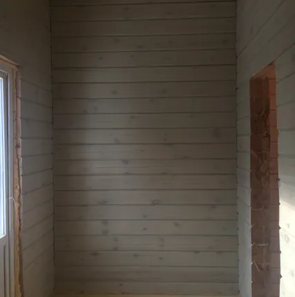 Фото №1 Шлифовка и покраска деревянных домов из бруса, профилированного бруса, круглого и оцилиндрованного бревна