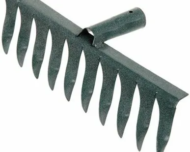 фото Грабли витые 10 зубцов без черенка (порошок)