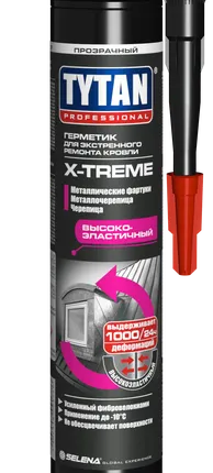 Фото №0 Герметик для экстреннего ремонта кровли Tytan Professional X-treme 310мл 91776