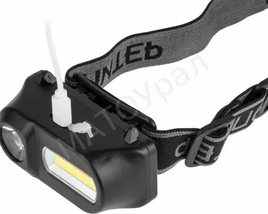 фото Фонарь налобный светодиодный аккум.3Вт+3Вт ЮПИТЕР