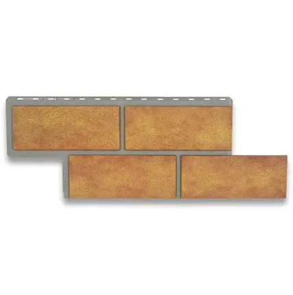 Фото №0 Фасадная панель (АП) "КАМЕНЬ Неаполитанский" (бежевый) 1255*450 мм (раб.размер 1000*430)