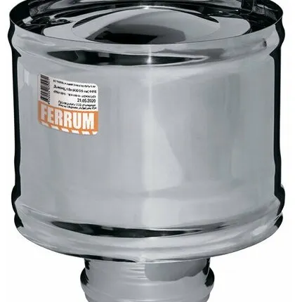 Фото №0 Зонт-Д 140 (430/0,5мм) нержавейка с ветрозащитой Феррум