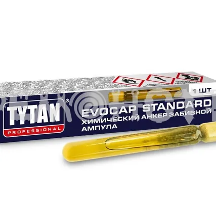 Фото №0 Анкер химич забив  8гр M8/80 EVOCAP STANDARD TYTAN Professional ампула (10шт/блист) (под заказ)
