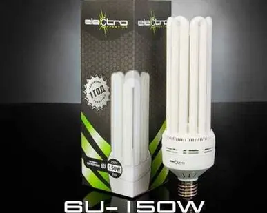 фото Лампа энергосберегающая 6U-150W-E40-4200K	150W	E40	8000Lm	105x350mm