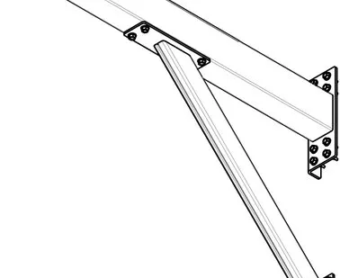 фото Кронштейн под гасительную сетку RAL 6005