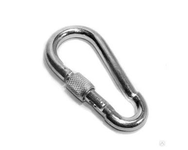 фото Карабин усиленный пожарный, DIN 5299D, оцинкованный