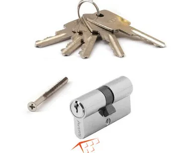 фото Цилиндровый механизм (личина) Avers ZC-60-Cr Хром (без поворотной ручки)