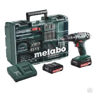 фото Аккумуляторный винтоверт metabo bs 14.4 с набором оснастки 602206880