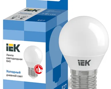 фото IEK Лампа светодиод. 7/6500/Е27/G45 шар IEK