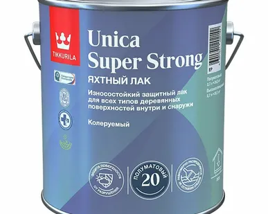 фото Лак универсальный Unica Super Strong Tikkurila, полуматовый, 2,7 л