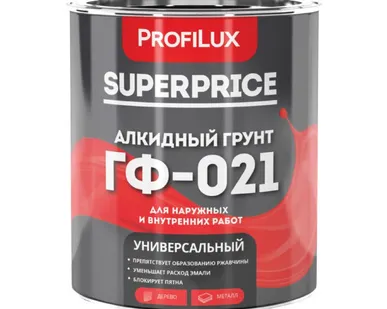 фото Грунт ГФ-021 серый Profilux Superprice 0,9 кг