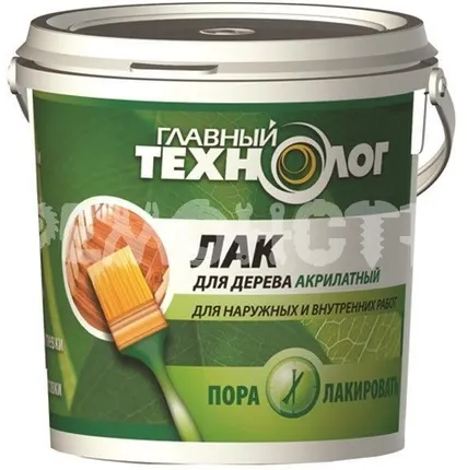 Фото №0 Лак акр 0,5кг Главный Технолог НБХ (лиственница) (12)***