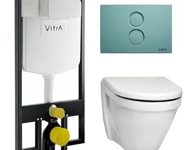 фото Унитаз подвесной Vitra S50 с инсталяцией 9003В003-7200