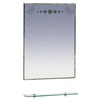 фото Зеркало БАБОЧКА-60 с полкой БЕЛЫЙ