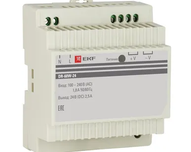 фото EKF Блок питания 24В DR-60W-24 EKF PROxima