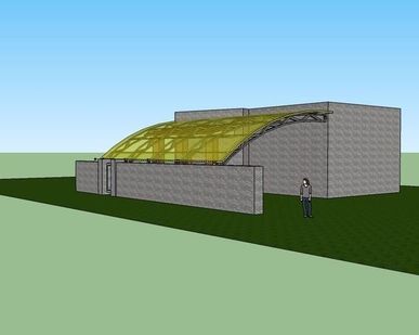 фото 3D проект навеса