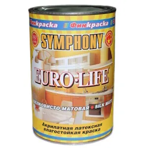 фото EURO-LIFE, европейское качество, шелковисто-матовая краска (База А), 0,9 литра