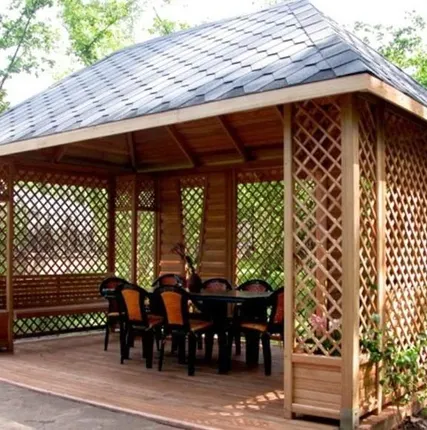 Фото №0 Удобная беседка 3х4