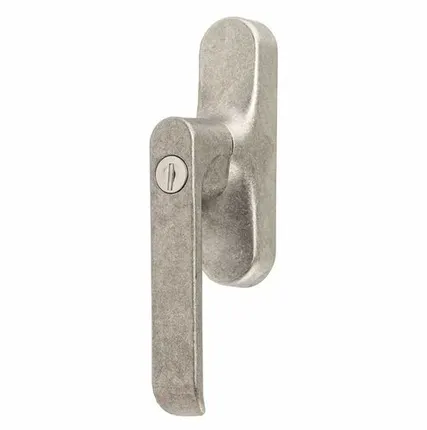 Фото №0 Ручка оконная с блокиратором, с ключом, неокрашенная