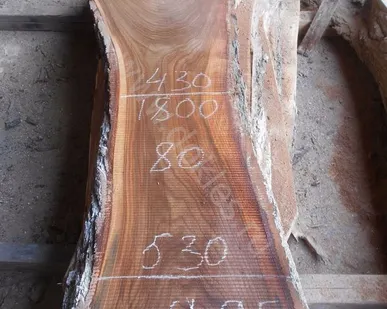 фото Слэб карагач сухой 80 мм № 495 80х600х1800