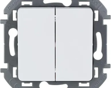 фото Механизм выключателя 2-кл. Inspiria 250В 10AX бел. Leg 673620