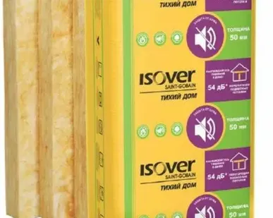 фото ИЗОВЕР ТИХИЙ ДОМ АКУСТИК 10м²(50*610*1170) ПЛИТА