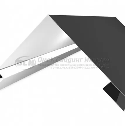 Фото №0 Угол сложный (сайдинг корабельная рейка) RAL 7024 (Графит)