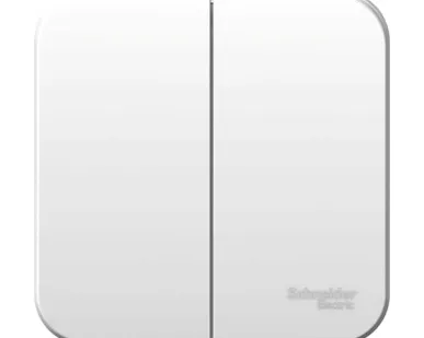 фото Выключатель 2-кл. ОП Blanca 10А IP20 (сх. 5) 250В с изолир. пластиной бел. SE BLNVA105011