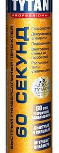 фото Пена-клей Tytan Professional универсальный 60 секунд 26296 750 мл