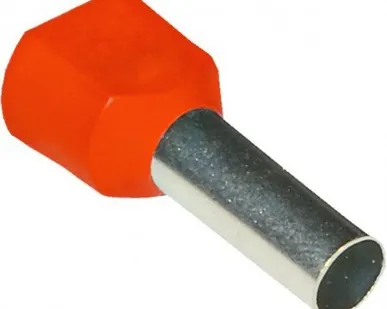 фото Наконечник штыревой втулочный изолированный КВТ НШвИ(2) упак. 100 шт (16-14)