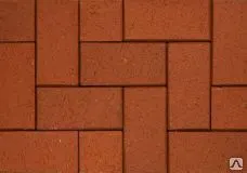 Фото №0 Rot-nuanciert, 200х100х40 Рядовой тротуарный кирпич