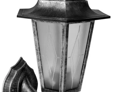фото Светильник садово-парковый PP4101/02 C42 НБУ 06-60-001 У1 "Леда1" 6-гран. пласт. +пласт. черн. серебро Camelion 13836