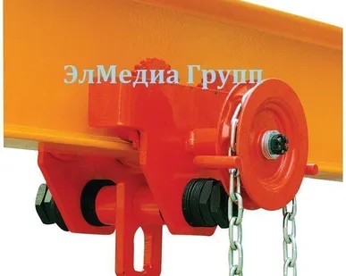 фото Тележка для тали ручной без механизма и с механизмом передвижения г/п 0-30т