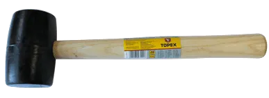 фото Киянка TOPEX резин. 72 мм, 900 г., деревян.рукоятка