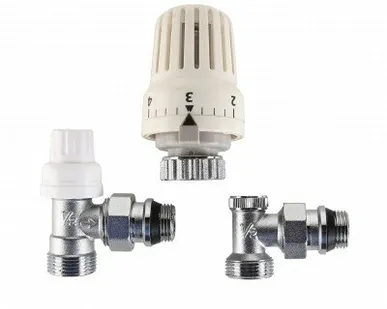 фото Комплект терморегегулирующего оборудования д/рад.,угл. 1/2*3/4 " с переход под евроконус (1/17)
