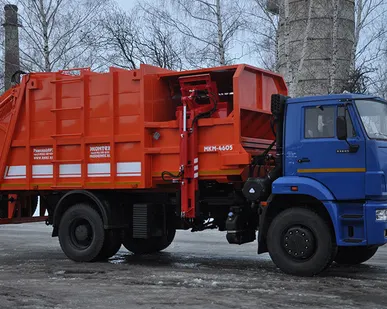 фото Мусоровозы c боковой загрузкой МКМ-4605 на шасси КАМАЗ-53605-19
в
