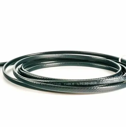 Фото №0 Кабель нагревательный саморег. 30Вт/м строительного применения (кровли; трубы) термопласт Extherm LXTC30-2CR