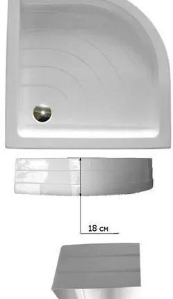 Фото №0 Душевые поддоны акриловые "Dolphin" Россия