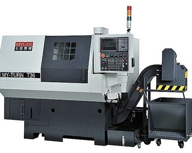 фото T36 MYLAS Токарный обрабатывающий центр ( прутковый автомат) с системой ЧПУ Mitsubishi M70 