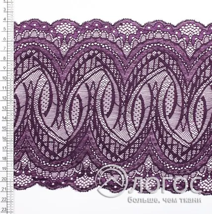 Фото №0 Кружево стрейч гипюр арт. 65007, сиреневый